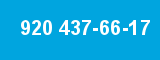 920 437-66-17